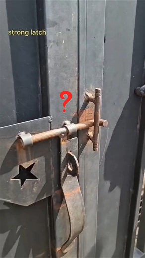 DIY Metal Gate Latch and Security Bar Mechanism