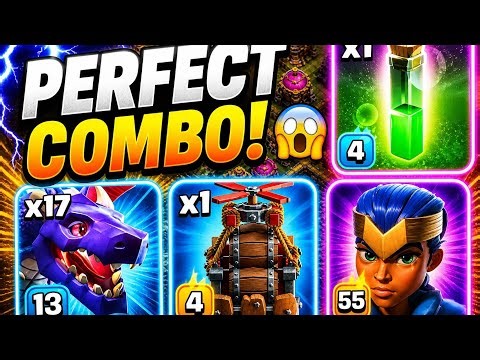 Insane Dragon Attack with Sky Wagon & RC Charge 🔥 | 100% Destruction! (Clash of Clans)