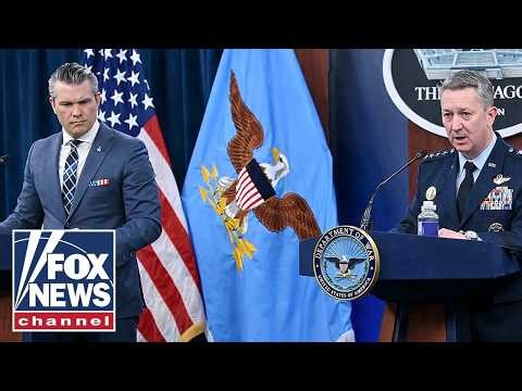 Pete Hegseth, Dan Caine hold press conference at the Pentagon