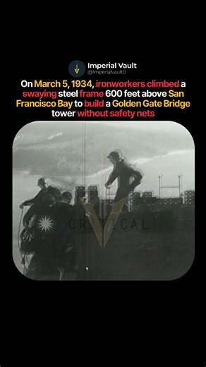 Building the Golden Gate Bridge 600 Feet Above the Bay #shorts #history
