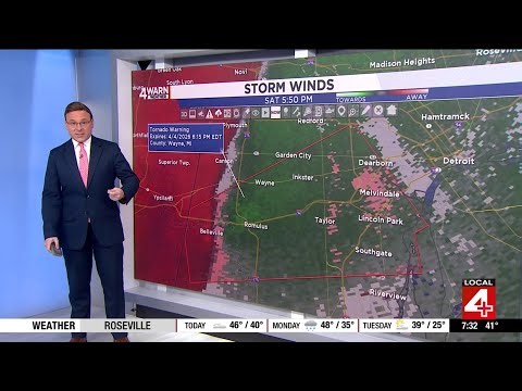 Tracking a Possible Tornado Touchdown in Wayne County: What Exact Track 4D Radar was tracking...
