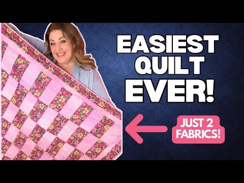 The EASIEST Beginner Quilt! | Sew the Throw Back Quilt with Me (Serger Optional)