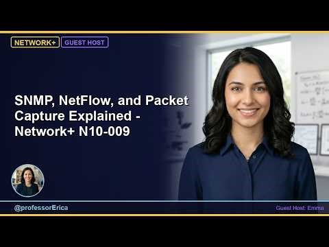 SNMP, NetFlow, and Packet Capture Explained - Network+ N10-009