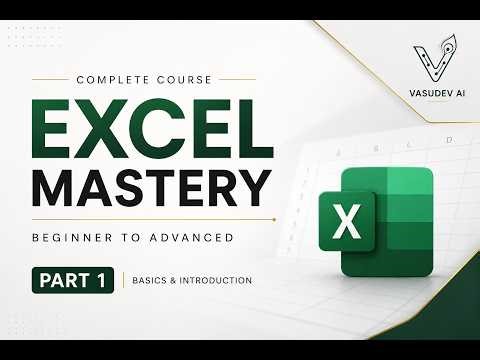 Excel for Beginners | Complete Introduction to Excel (Data, Structure, Logic Explained)