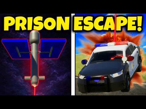 I Used an ORBITAL CANNON to ESCAPE Prison in Brick Rigs!