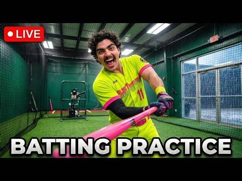 🔴 LIVE: Batting Practice + Catching Pro Bullpens 😳🔥