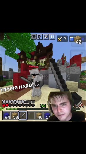 Playing Hive bedwars Squads (Crash) #mcpe #mobileplayer #minecraftpvp #shorts