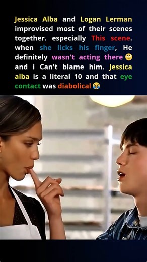 Jessica Alba Improvised That Moment in Meet Bill.