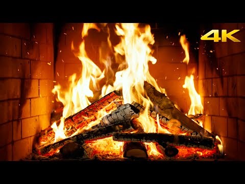 🔥 Fireplace Ambient Dreams (No Music) with Burning Logs & Crackling Fire Sounds for Calm Evenings