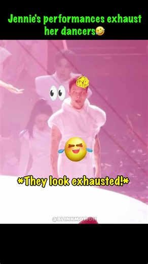 Jennie's performances exhaust her dancers😱 #jennie #blackpink #shorts