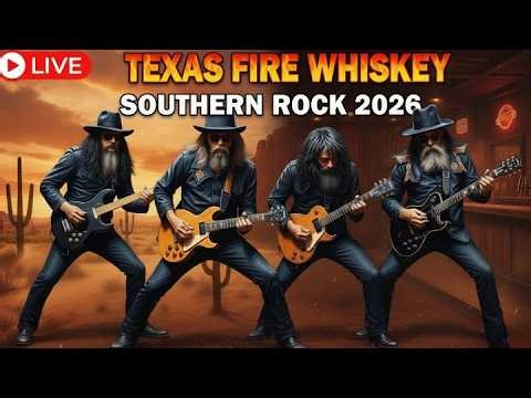 Texas Fire Whiskey, Southern Rock 2025 | The Grittiest Outlaw Hits | Allman Bros & Marshall Tucker
