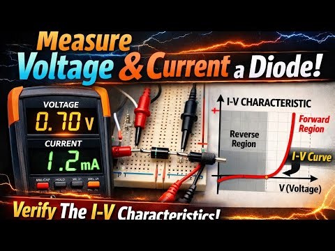 Diode I-V Characteristics Practical | Measure Voltage & Current Through Diode | Test Diode by Ashish