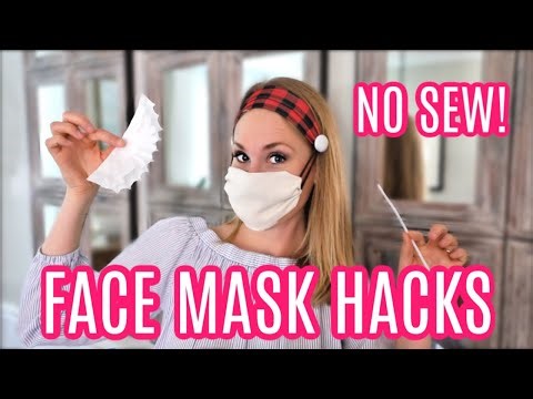 DIY *NO SEW* FACE MASK UPGRADES! (so they won't hurt!)