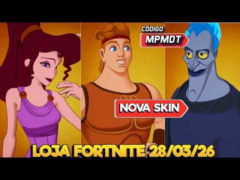 FORTNITE PERDEU A NOÇÃO!! NOVAS SKINS HÉRCULES - LOJA FORTNITE 28/03/26 - LOJA FORTNITE HOJE 