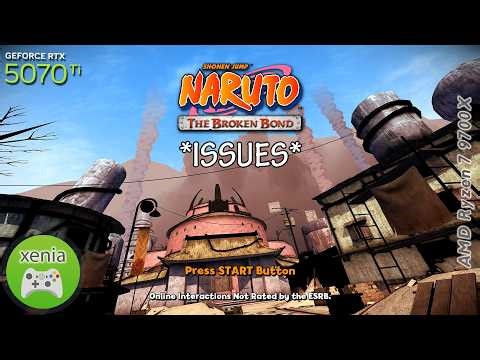 Naruto: The Broken Bond *ISSUES* (Exclusive) | xenia Emulator (4K / 2160p) | Microsoft Xbox 360