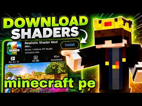 How to download new shaders for Minecraftpe Minecraft shaders download tutorial new