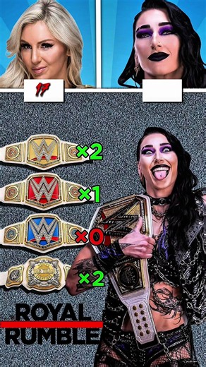 Charlotte Flair vs Rhea Ripley WWE Women's Champions Comparison | #shorts #Wwe #rhearipley