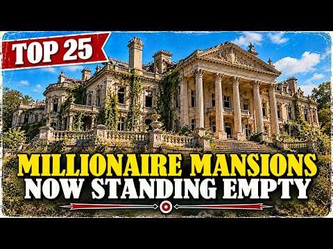 25 Millionaire Mansions Left Empty — The Forgotten Ruins of American Wealth