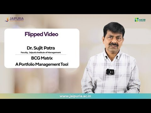 BCG Matrix Explained for MBA Students | Strategic Management with Prof. Sujit Patra | Jaipuria
