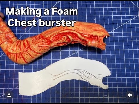 EVIL TED LIVE: Making a Foam Alien Chest burster.