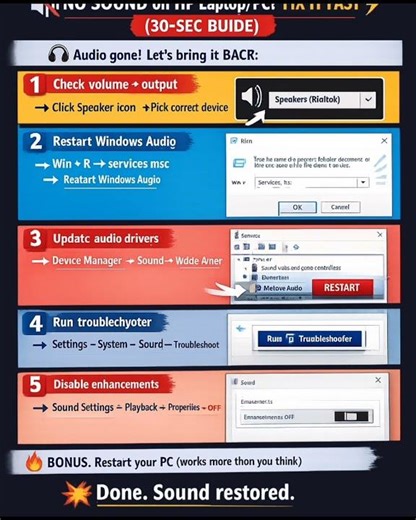 How To Fix No Sound / Audio on HP Laptop & PC