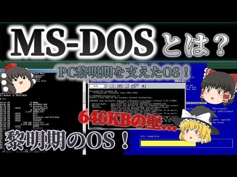 【黎明期のOS】MS-DOSとは？Microsoftが初めて開発したOS！しかし全体クラッシュや640KBの壁の問題... No.191