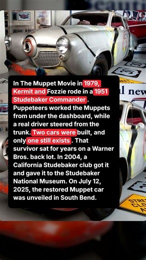 Kermit drove it. Then it sat on a back lot.