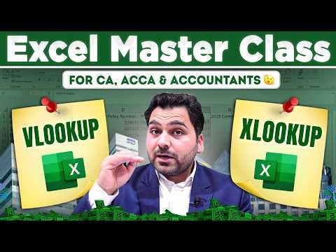 XLOOKUP vs VLOOKUP Master Class in Excel for CA, ACCA & Accountants