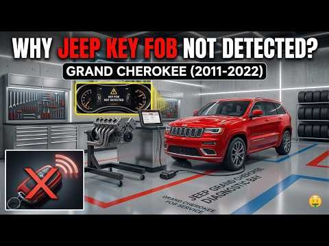 Why Key Fob Not Detected Warning Jeep Grand Cherokee 2011 2012 2013 2014 2015 2016 2017 2018 - 2022