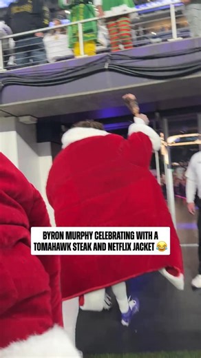 Holding up the steak like a trophy 🤣 | NFL