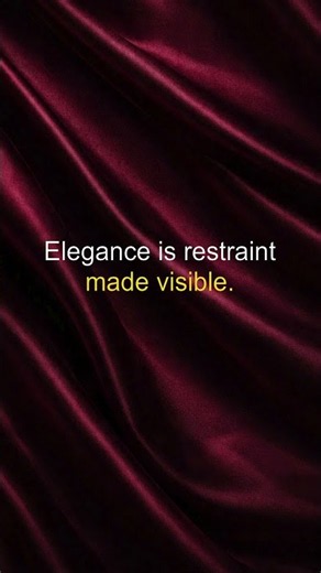 Elegance is restraint made visible. – Modern Hedonism #shorts