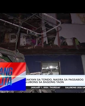 Ilang bahay at sasakyan sa Tondo, nasira sa pagsabog sa gitna ng pagsalubong sa... | Unang Balita