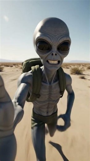 They tried to touch my antennas! POV alien escapes Area 51 #fyp #trending #viral #shorts
