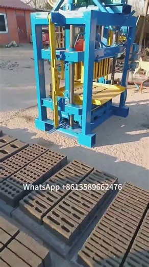 single phase concrete block making machine hollow block moulding machine with 10 block molds price