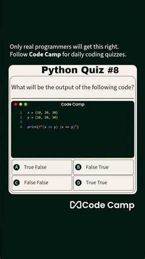 Python Quiz Q-8 | Code Camp
