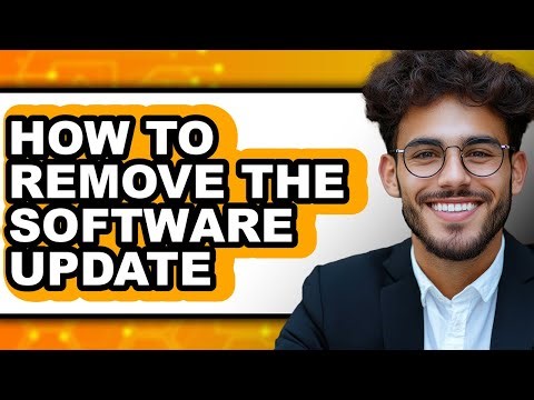 How to Remove the Software Update (easy Method)