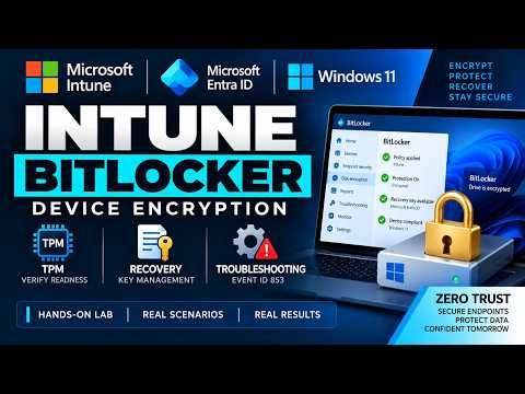 Microsoft Intune BitLocker Lab | Device Encryption, Recovery & Troubleshooting