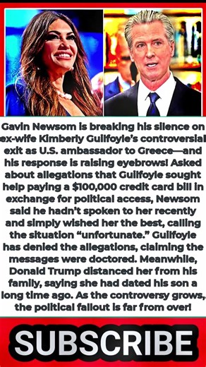 Gavin Newsom’s SHOCKING Response to Ex-Wife Kimberly Guilfoyle’s Controversy!