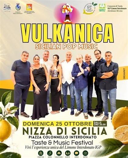 Programma evento "VULKANICA in concerto" (Nizza di Sicilia) 2026