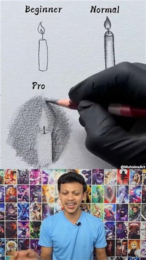 How to Draw a Candle 🕯️✏️