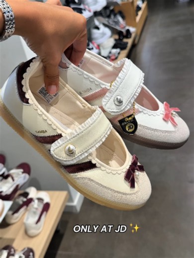 SO cutesy 🎀✨ NEW colourways of the adidas Samba Jane have just dropped Only At JD 👑🩰 Shop now! #JD #JDSportsAU #adidas #balletcore