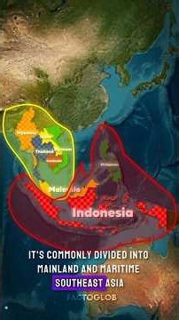Asia Is Divided Into 6 Different Regions 🌏