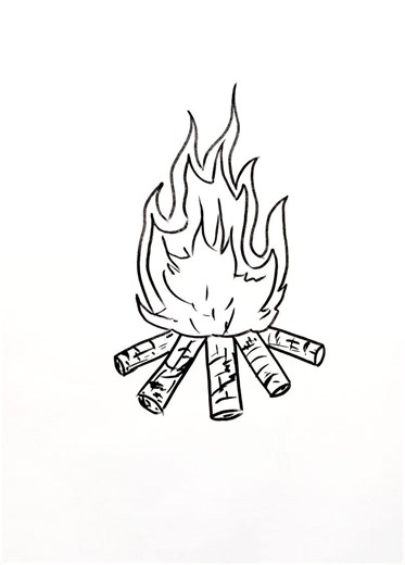 Easy fire 🔥 drawing How to draw a 🔥 . . . #fireart #fire #drawing #easydrawing #easyart #flowers | Kangkan Kalita