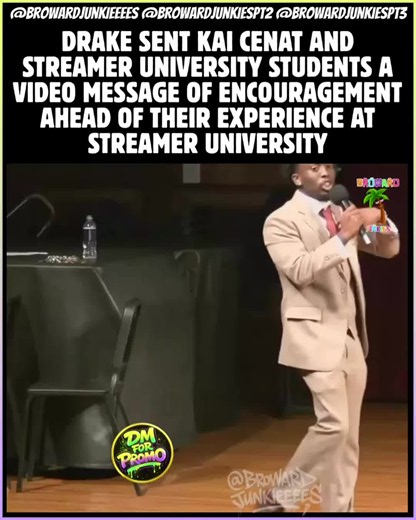 #Drake left a message for the students at #streameruniversity . #explorepage #kaicenat #viral