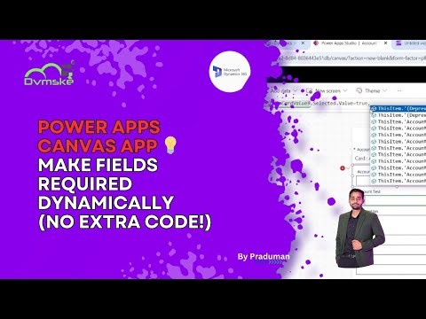 Power Apps Canvas App 💡 Make Fields Required Dynamically (No Extra Code!)