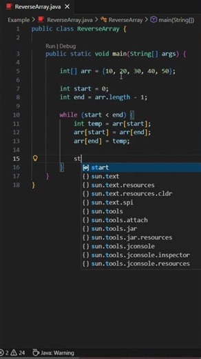 Reverse an Array in Java | DSA Interview Question | Simple Logic Explained