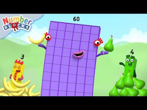 Fresh Fruit and Fabulous Flapjack! - Counting with Food | Learn to Count for Kids | Numberblocks