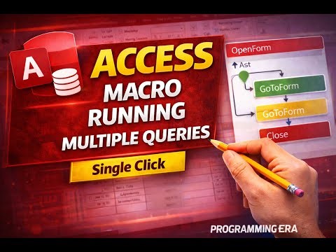 Microsoft Access Macro | Run Multiple Queries with a Single Click
