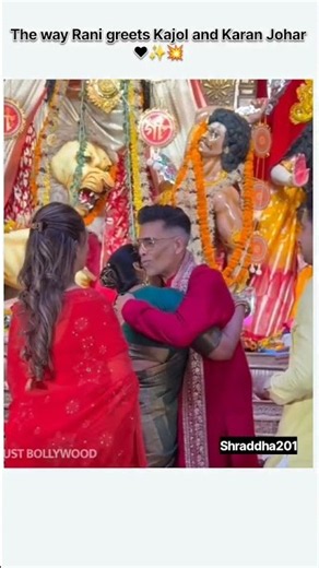 Rani greets Kajol and Karan Johar #ranimukherjee #kajol #ajaydevgan #karanjohar #bollywood #shorts