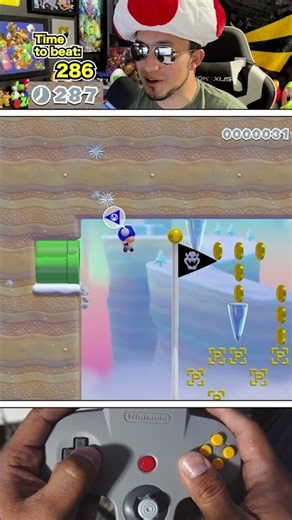 DO NOT touch the ground!! #supermariomaker2 #mariomaker2